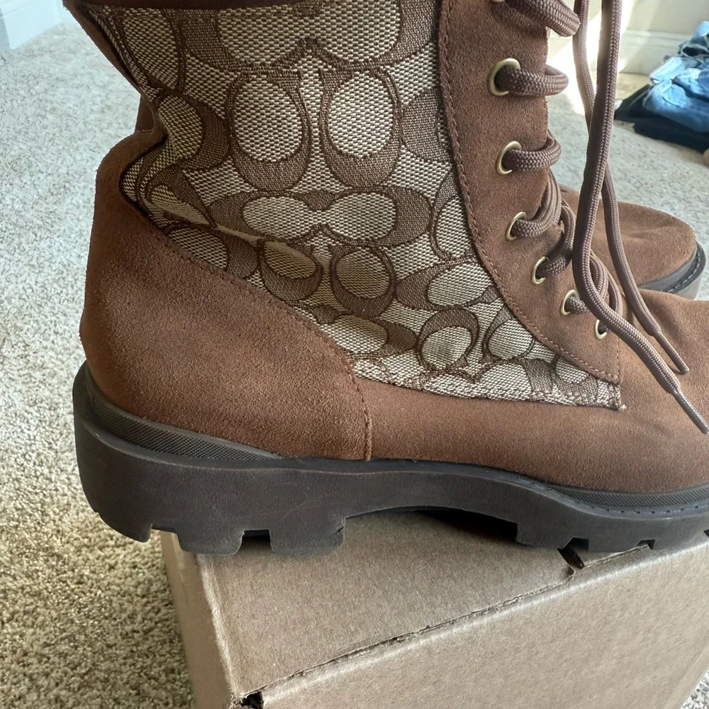 Coach Men’s Citysole Signature Canvas Boots